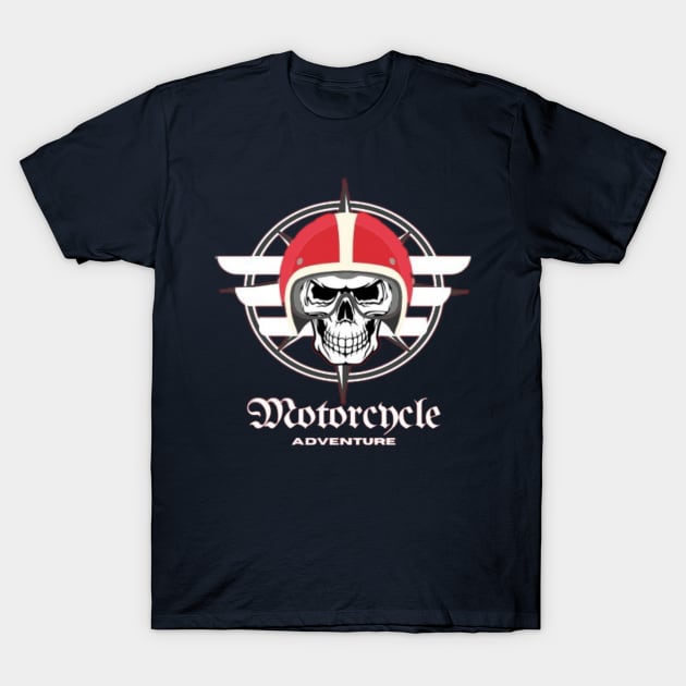 Motorcycle Adventure T-Shirt by Jerry the Artist